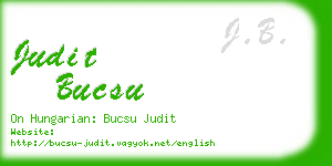 judit bucsu business card